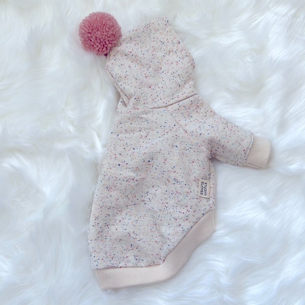 Studio Eloise Pink Pom Hoodie